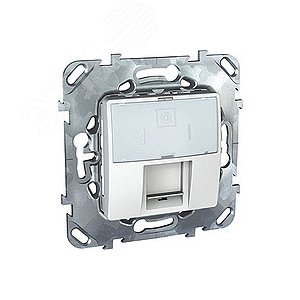 Unica Белый Розетка комп(RJ45) 1-ая кат.6 с полем для надписи | MGU5.425.18ZD | Schneider Electric - фото 5