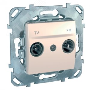 Unica Бежевый Розетка TV-FM оконечная | MGU5.452.25ZD | Schneider Electric - фото 3