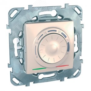 Unica Бежевый Термостат электронный 8А (от +5 до +30С) | MGU5.501.25ZD | Schneider Electric - фото 2