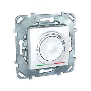 Unica Белый Регулятор тёплого пола 10А, с датчиком (без функц. откл.) | MGU5.503.18ZD | Schneider Electric - фото 3