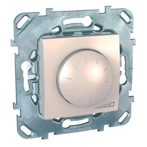 Unica Бежевый Светорегулятор поворотный 40-1000W для л/н и г/л с намот. трансформатором | MGU5.512.25ZD | Schneider Electric - фото 5