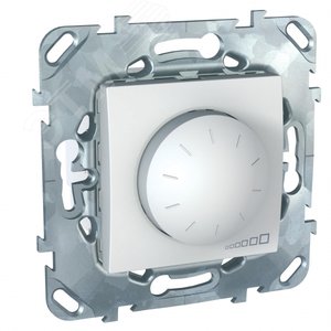 Unica Белый Светорегулятор поворотный 40-400W для л/н и г/л с обмот. трансформатором, перекл | MGU5.511.18ZD | Schneider Electric - фото 3
