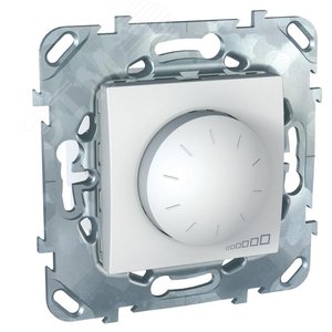 Unica Белый Светорегулятор поворотный 40-400W для л/н и г/л с обмот. трансформатором, перекл | MGU5.511.18ZD | Schneider Electric - фото 4