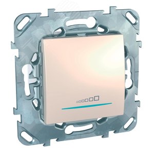 Unica Бежевый Светорегулятор нажимной 20-350W универсальный | MGU5.515.25ZD | Schneider Electric - фото 4