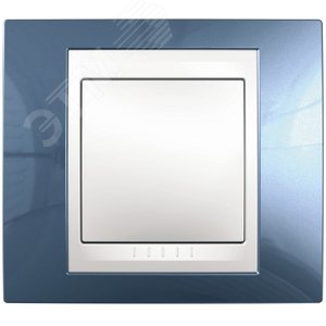 Unica Хамелеон Голубой лед/Белый Рамка 1-ая | MGU6.002.854 | Schneider Electric - фото 4