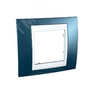 Unica Хамелеон Голубой лед/Белый Рамка 1-ая | MGU6.002.854 | Schneider Electric - фото 6