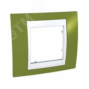 Unica Хамелеон Фисташковый/Белый Рамка 1-ая | MGU6.002.866 | Schneider Electric - фото 3