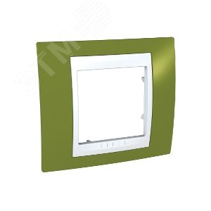 Unica Хамелеон Фисташковый/Белый Рамка 1-ая | MGU6.002.866 | Schneider Electric - фото 5