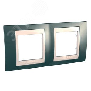 Unica Хамелеон Шампань/Бежевый Рамка 2-ая горизонтальная | MGU6.004.524 | Schneider Electric - фото 4