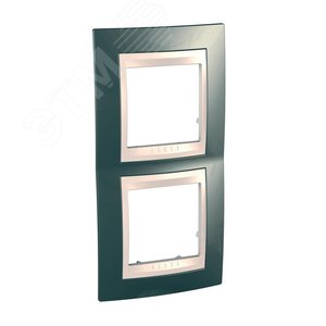 Unica Хамелеон Шампань/Бежевый Рамка 2-ая вертикальная | MGU6.004V.524 | Schneider Electric - фото 4
