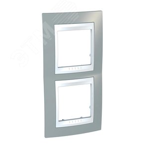 Unica Хамелеон Серый/Белый Рамка 2-ая вертикальная | MGU6.004V.865 | Schneider Electric - фото 5