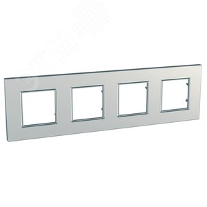 Unica Quadro Серебро Рамка 4-ая | MGU6.708.55 | Schneider Electric - фото 3