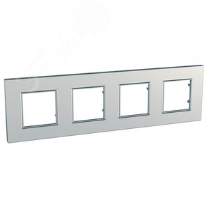 Unica Quadro Серебро Рамка 4-ая | MGU6.708.55 | Schneider Electric - фото 4