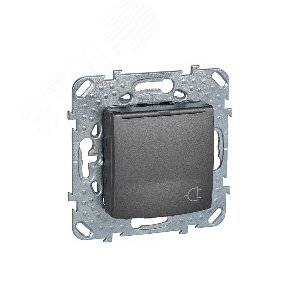 Unica TOP Графит Розетка с/з со шторками с крышкой, винт. зажим | MGU5.037.12TAZD | Schneider Electric - фото 4