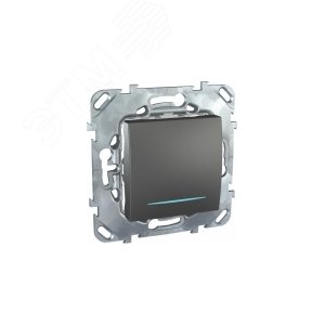 Unica TOP Графит Выключатель 1-клавишный (сх.1) с подсветкой | MGU5.201.12NZD | Schneider Electric - фото 5