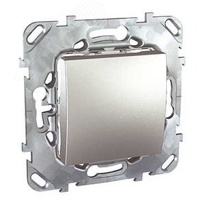 Unica TOP Алюминий Выключатель 1-клавишный (сх.1) | MGU5.201.30ZD | Schneider Electric - фото 3