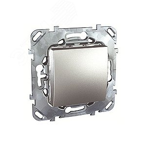 Unica TOP Алюминий Выключатель 1-клавишный (сх.1) | MGU5.201.30ZD | Schneider Electric - фото 4