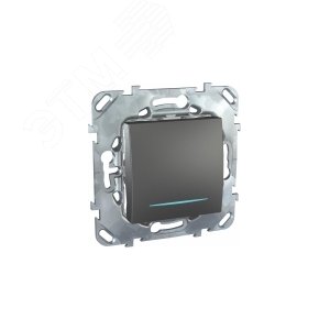 Unica TOP Графит Выключатель 1-клавишный кнопочный с/п | MGU5.206.12NZD | Schneider Electric - фото 6