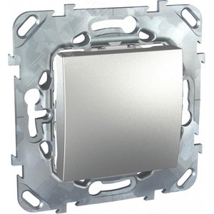Unica TOP Алюминий Выключатель 1-клавишный кнопочный | MGU5.206.30ZD | Schneider Electric - фото 3