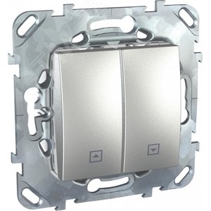 Unica TOP Алюминий Выключатель кнопочный для жалюзи | MGU5.207.30ZD | Schneider Electric - фото 3