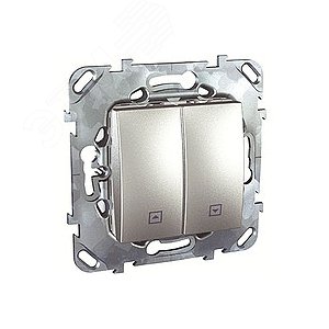 Unica TOP Алюминий Выключатель кнопочный для жалюзи | MGU5.207.30ZD | Schneider Electric - фото 6