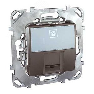 UNICAtop Розетка комп. 1xRJ45 в рамку ( черн) - фото 3