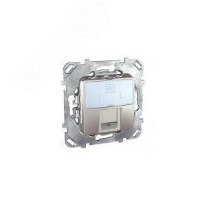 Unica TOP Алюминий Розетка компьютерная 1-ая RJ45 кат.5Е с полем для надписи | MGU5.421.30ZD | Schneider Electric 5