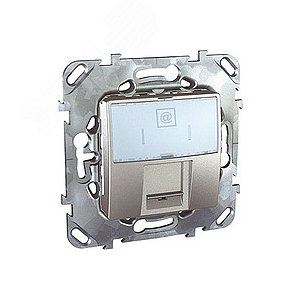 Unica TOP Алюминий Розетка компьютерная 1-ая RJ45 кат.5Е с полем для надписи | MGU5.421.30ZD | Schneider Electric 4