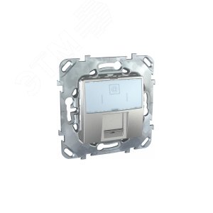 Unica TOP Алюминий Розетка компьютерная 1-ая RJ45 кат.6 с полем для надписи | MGU5.425.30ZD | Schneider Electric - фото 6