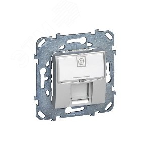 Unica TOP Алюминий Розетка компьютерная 1-ая RJ45 кат.6 с полем для надписи | MGU5.425.30ZD | Schneider Electric - фото 7