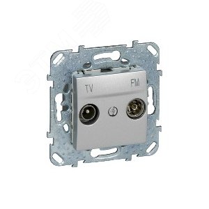 Unica TOP Алюминий Розетка TV-FM | MGU5.451.30ZD | Schneider Electric - фото 7