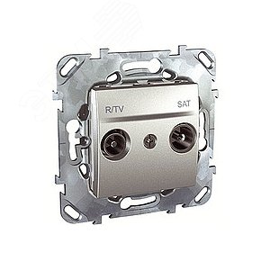 Unica TOP Алюминий Розетка TV-SAT | MGU5.454.30ZD | Schneider Electric - фото 5