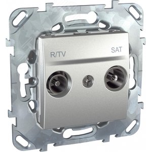 Unica TOP Алюминий Розетка TV-SAT проходная | MGU5.456.30ZD | Schneider Electric 2