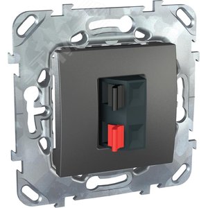 Unica TOP Графит Аудиорозетка 1-ая | MGU5.486.12ZD | Schneider Electric - фото 4