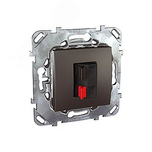 Unica TOP Графит Аудиорозетка 1-ая | MGU5.486.12ZD | Schneider Electric - фото 6