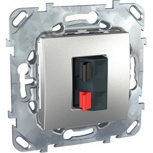 Unica TOP Алюминий Аудиорозетка 1-ая | MGU5.486.30ZD | Schneider Electric - фото 3