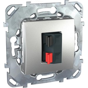 Unica TOP Алюминий Аудиорозетка 1-ая | MGU5.486.30ZD | Schneider Electric - фото 4