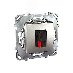 Unica TOP Алюминий Аудиорозетка 1-ая | MGU5.486.30ZD | Schneider Electric - фото 6
