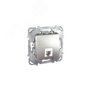 Unica TOP Алюминий Розетка ТЛФ 1-ая RJ11 4 контакта | MGU5.492.30ZD | Schneider Electric - фото 6