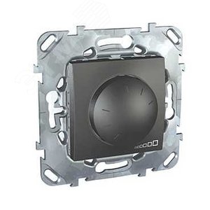 Unica TOP Графит Светорегулятор поворотный (диммер) 230V, 400Вт | MGU5.511.12ZD | Schneider Electric - фото 3