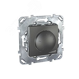 Unica TOP Графит Светорегулятор поворотный (диммер) 230V, 400Вт | MGU5.511.12ZD | Schneider Electric - фото 4