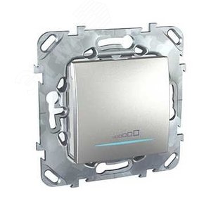 Unica TOP Алюминий Светорегулятор нажимной универсальный (диммер) 20-350Вт | MGU5.515.30ZD | Schneider Electric 3