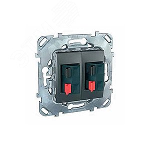 UNICAtop Розетка аудио х2 графит - фото 6