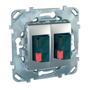 Unica TOP Алюминий Аудиорозетка 2-ая | MGU5.8787.30ZD | Schneider Electric - фото 4