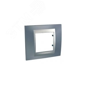 Unica TOP Грэй/Алюминий Рамка 1-ая | MGU66.002.097 | Schneider Electric - фото 4