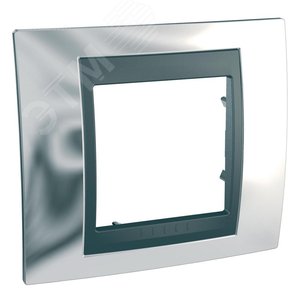 Unica TOP Хром/Графит Рамка 1-ая | MGU66.002.210 | Schneider Electric - фото 5