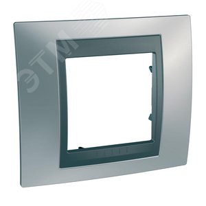 Unica TOP Хром матовый/Графит Рамка 1-ая | MGU66.002.238 | Schneider Electric - фото 6