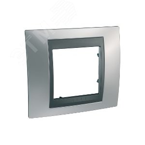 Unica TOP Хром матовый/Графит Рамка 1-ая | MGU66.002.238 | Schneider Electric - фото 8