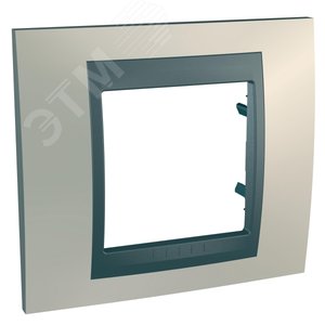 Unica TOP Опал/Графит Рамка 1-ая | MGU66.002.295 | Schneider Electric - фото 3