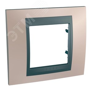 Unica TOP Оникс/Графит Рамка 1-ая | MGU66.002.296 | Schneider Electric - фото 3
